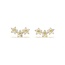 Lover’s Tempo Blossom Climber Earrings - Gold/Clear