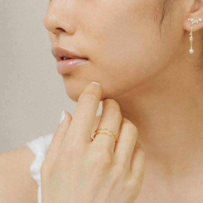 Lover’s Tempo Orion Ring Gold-Adjustable