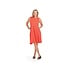 Papillon Bamboo A-Line Dress with Pockets in Coral