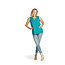 Papillon Regina Buttoned Blouse in Teal