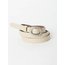 Skinny Modern Leather Belt in Khaki