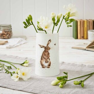 WRENDALE Hare & Bee Vase - Medium-6.75"