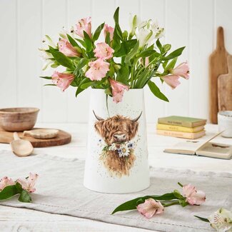 WRENDALE Cow Vase 8" - Large