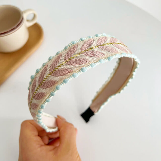 E&S Accessories Leaf Print Headband (more colours)