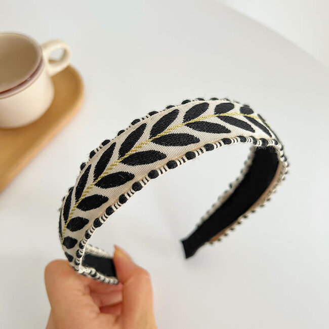E&S Accessories Leaf Print Headband (more colours)