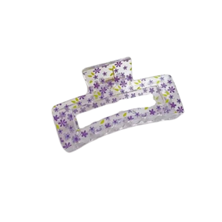 E&S Accessories Patterned Rectangular Hair Claw (more designs)