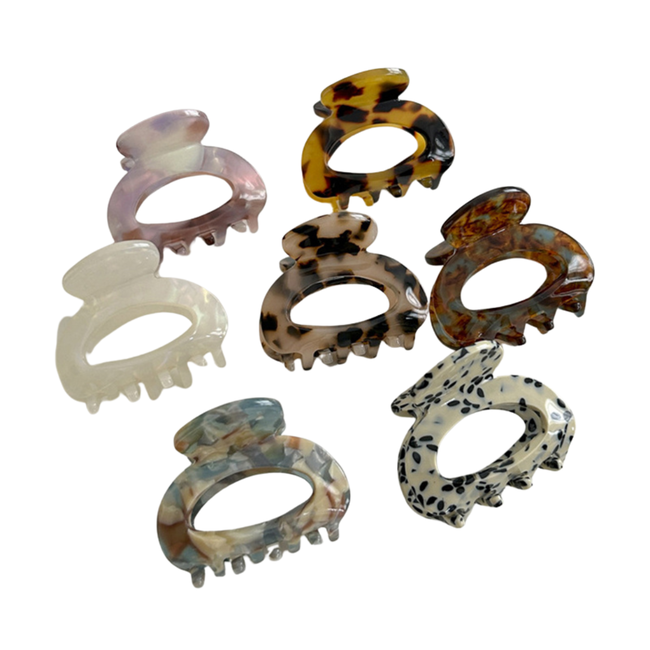 E&S Accessories Marbled Oval Claw (multiple designs)