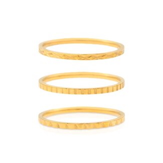 Lover’s Tempo Brit Ring Set-Gold-Waterproof