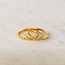 Lover’s Tempo Britt Ring Set - Gold - Waterproof