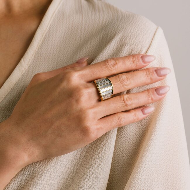 Lover’s Tempo Jericho Ring-Waterproof - Gold