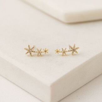 Lover’s Tempo Etoile Star Climber Earrings - Gold