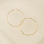 Lover’s Tempo 50mm Gold - Filled Infinity Hoop Earrings