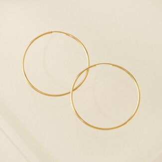 Lover’s Tempo 38mm Gold - Filled Infinity Hoop Earrings