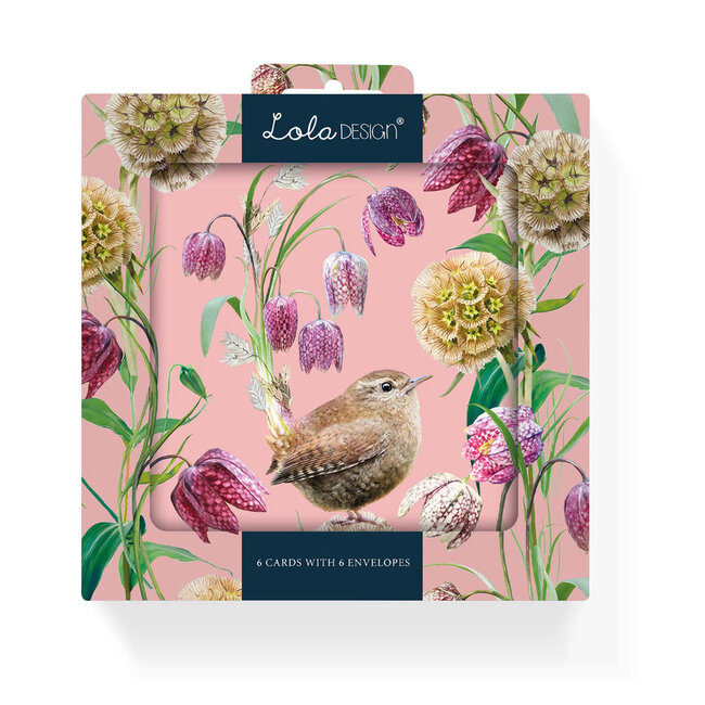 Notecards - Pack of 6 - Wren Pattern