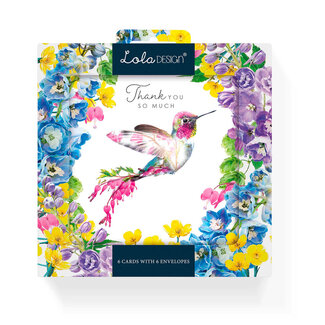 Cards - Pack of 6 - Thank You Hummingbird