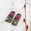 No Man's Land Vintage Flamingo Tapered Rectangle Earrings