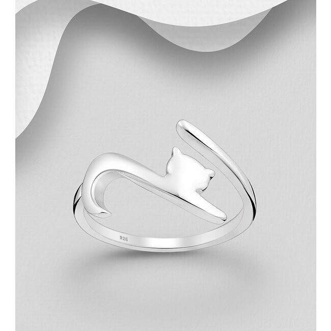 Sterling Sterling Ring - Cat Silhouette