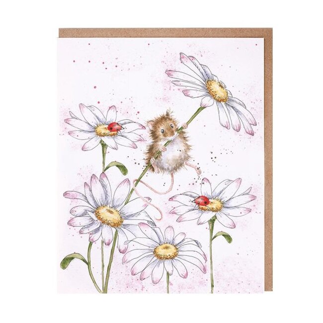 Wrendale Blank Notecard Pack - Oops A Daisy