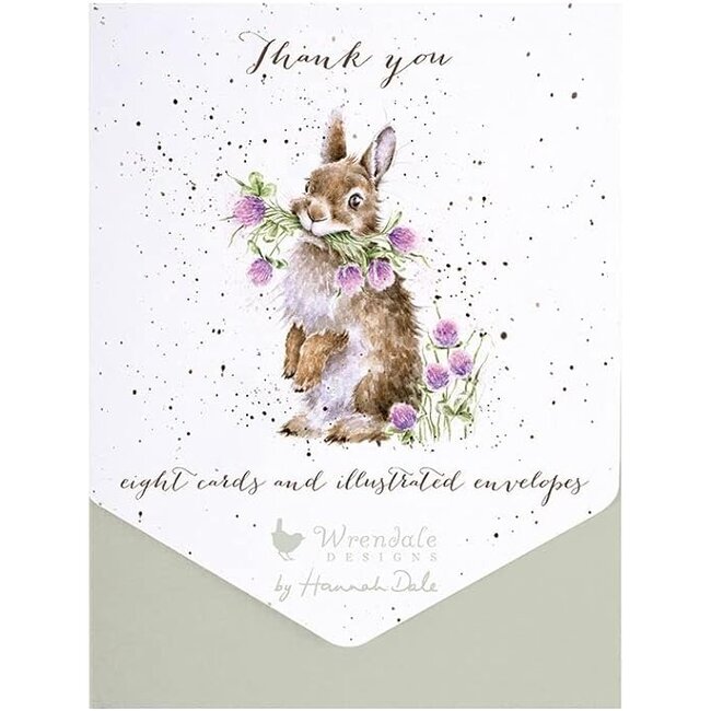 Wrendale Thank You Card Pack - Bunny