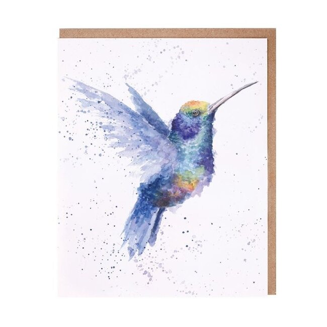 Wrendale Blank Notecard Pack - Rainbow Hummingbird