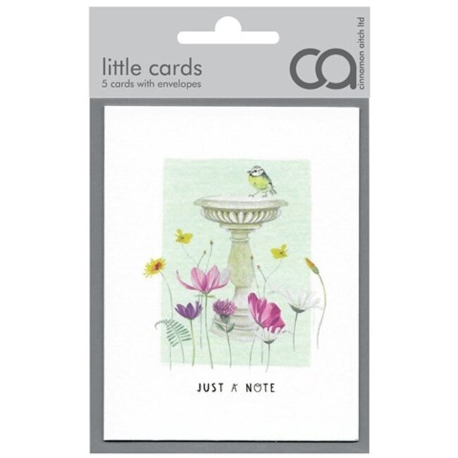 Cinnamon Aitch Card Pack - Bird Bath