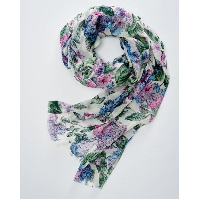 Fable England Hydrangea Lightweight Scarf