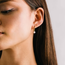 Lover’s Tempo Amari Pearl Huggie Drop Hoop Earrings - Gold
