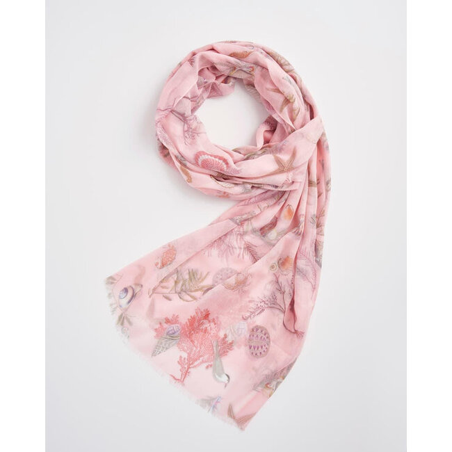 Fable England Whispering Sands Lotus Pink Lightweight Scarf