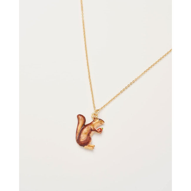 Fable England Cheeky Squirrel Short Necklace