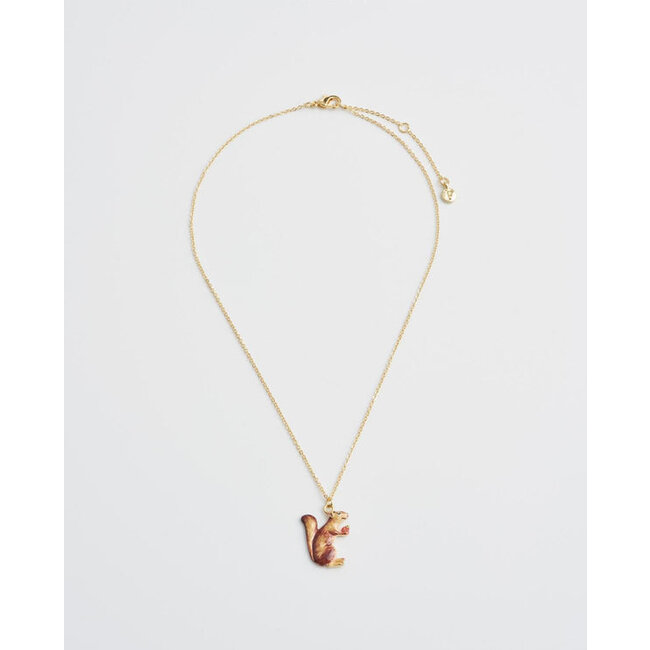 Fable England Cheeky Squirrel Short Necklace