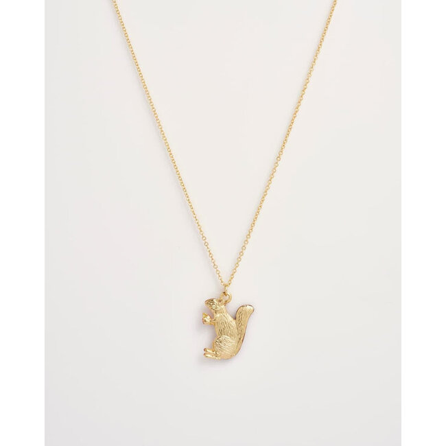 Fable England Cheeky Squirrel Short Necklace
