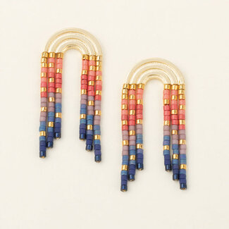 Scout Chromacolour Miyuki Rainbow Fringe Earring - Multi/Gold