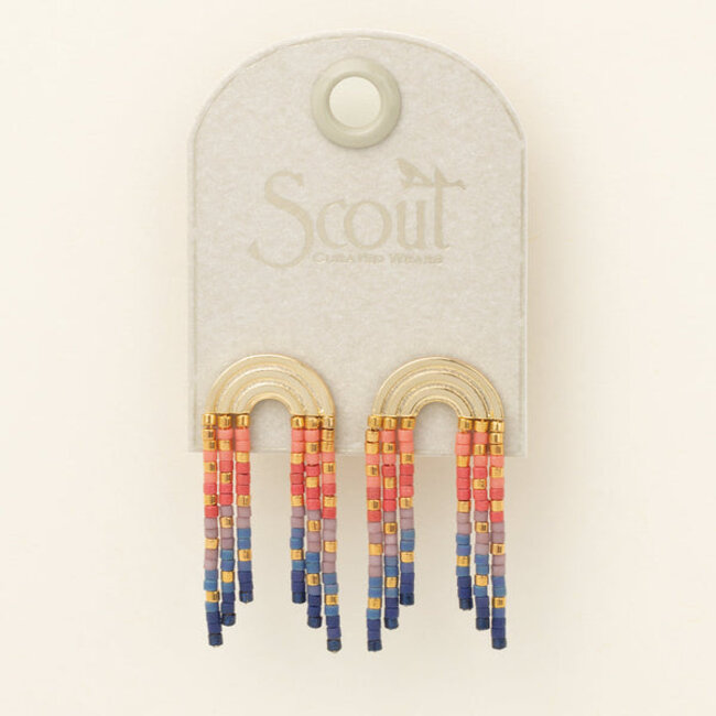 Scout Chromacolour Miyuki Rainbow Fringe Earring - Multi/Gold