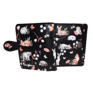 shagwear Small Wallet Forest Friends in Black