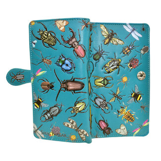 Shagwear Large Wallet - Turquoise - Insect Mania