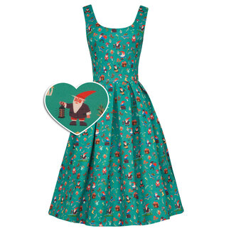 Dolly & Dotty Amanda- Dark Green Garden Print