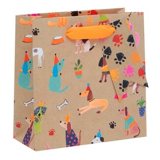 Glick Small Kraft Bag - Dogs