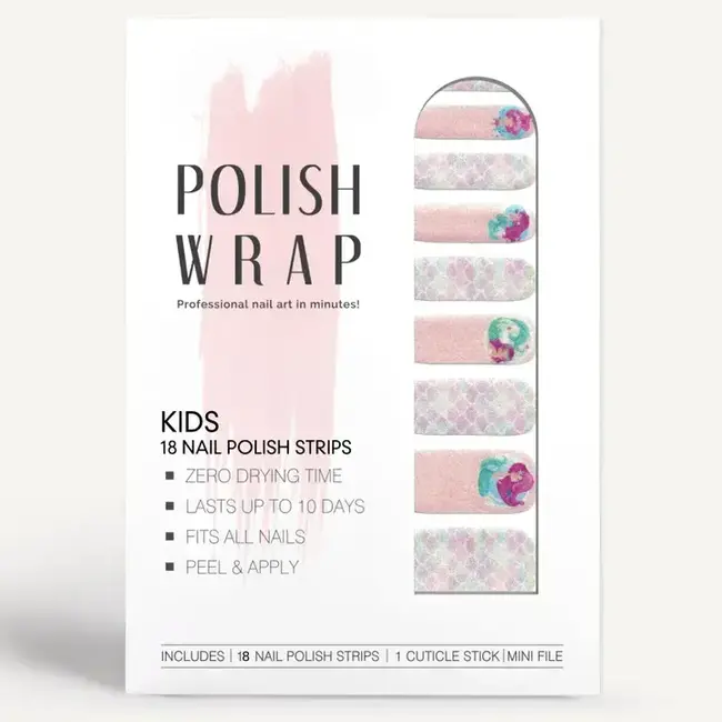 Polish Wrap Kids Nail Polish Strips - Mermaid Splash