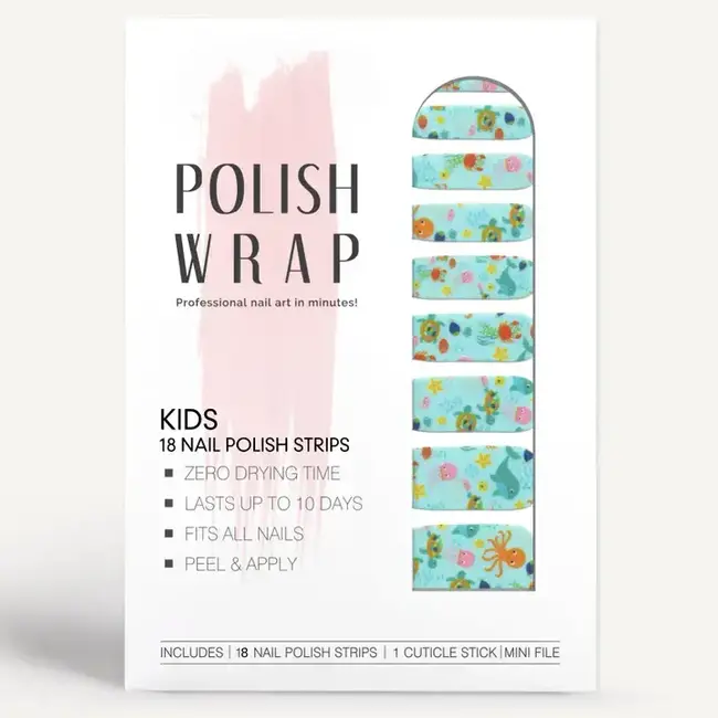 Polish Wrap Kids Nail Polish Strips - Sea Friends