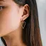 Lover’s Tempo Lovestruck Heart Hoop Earrings Gold