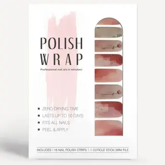 Polish Wrap Nail Polish Strips - Enchanted Rose