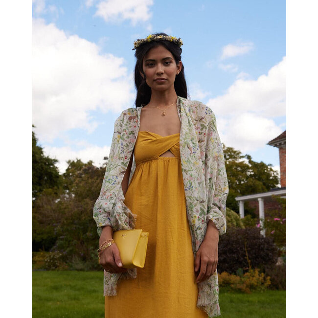 Fable England Meadow Creatures Lilac Lightweight Scarf