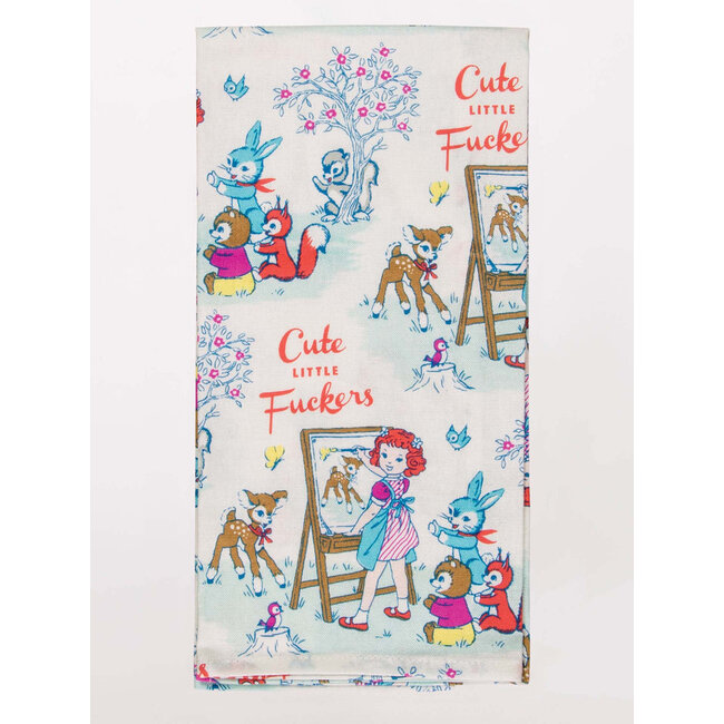 Blue Q Dish Towel - Cute Little Fuckers