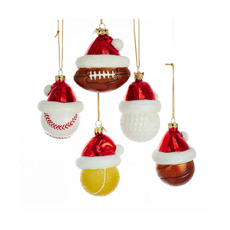 Sport Ball With Santa Hat (more designs)