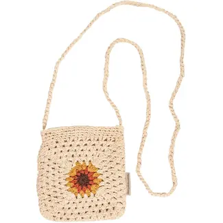 Primitives by Kathy Crochet Crossbody Bag -Sunflowers