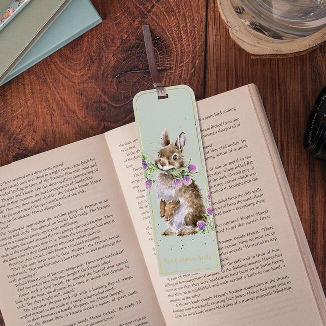 Wrendale Rabbit Bookmark - Head Clover Heels