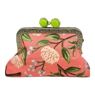 Kiki & Syds On The Go Credit Card Clutch Peony - Sorbet Lime