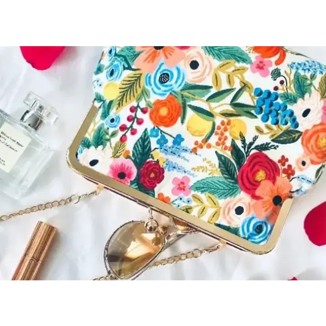 Kiki & Syds Everyday Clutch Garden Party Cream