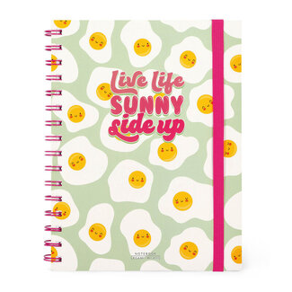 Legami Spiral Notebook - Live Life Sunny Side Up