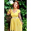 Dolly & Dotty Lily Off Shoulder Yellow Gingham Swing Dress - FINAL SALE